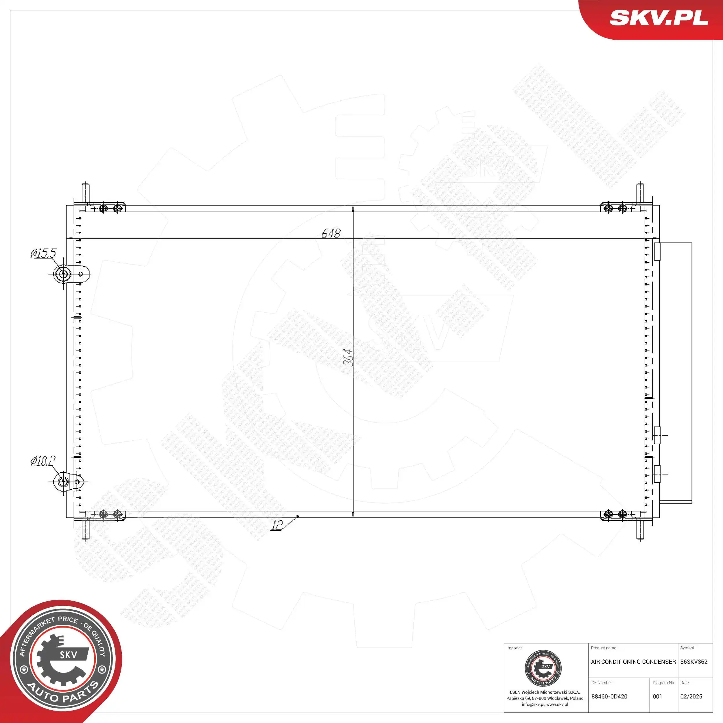 Condenser, air conditioning